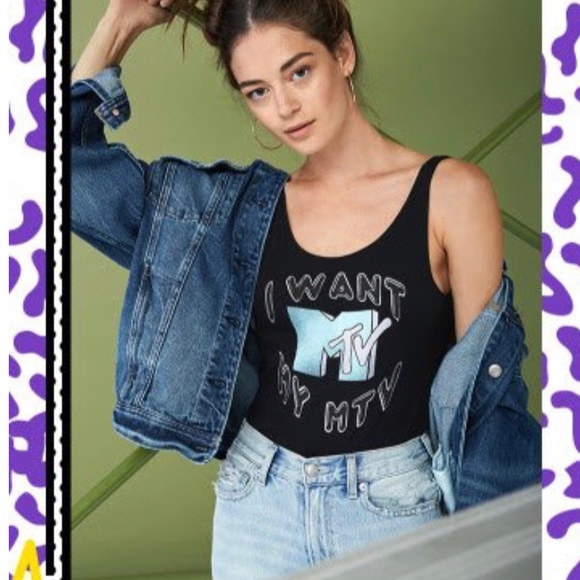 American Eagle Outfitters Tops - American Eagle X MTV Bodysuit Size XS NWOT